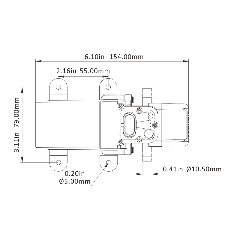 Seaflo Miniature Diaphragm Wine Transfer Food Grade Liquid Small Pump for Coffee Maker Machine